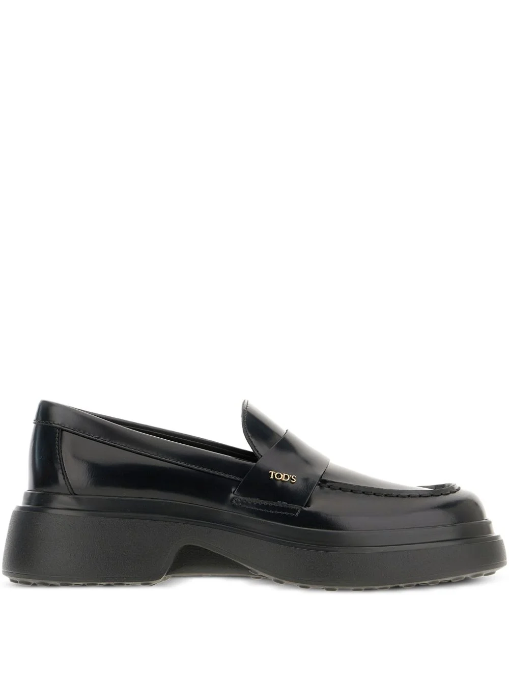 platform leather loafers - 1