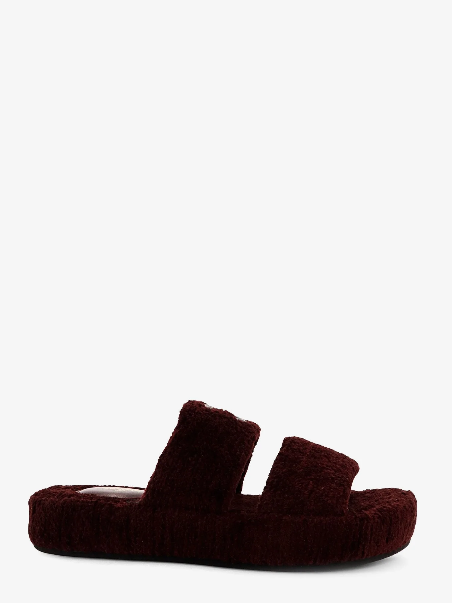 Triomphe Fur Shearling Slides - 1