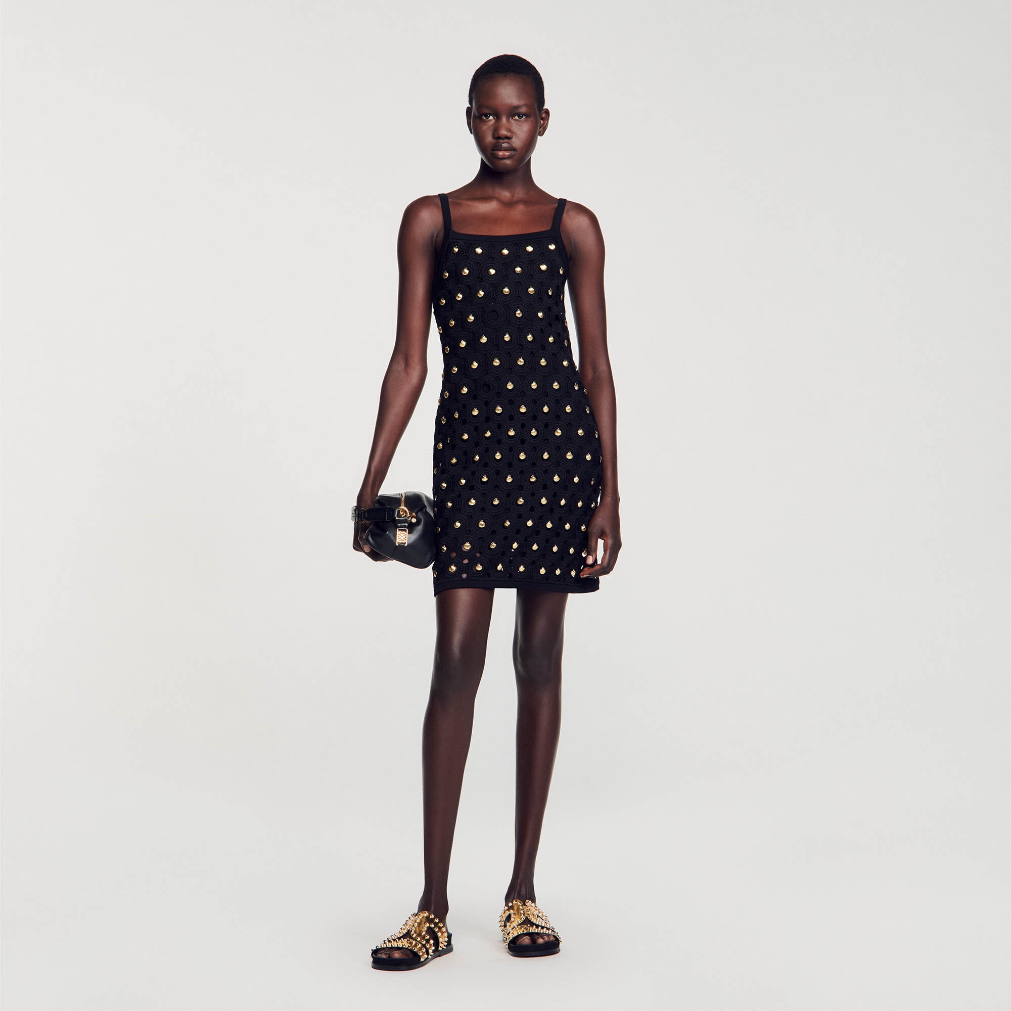 SHORT DRESS WITH SHELL PENDANTS - 2