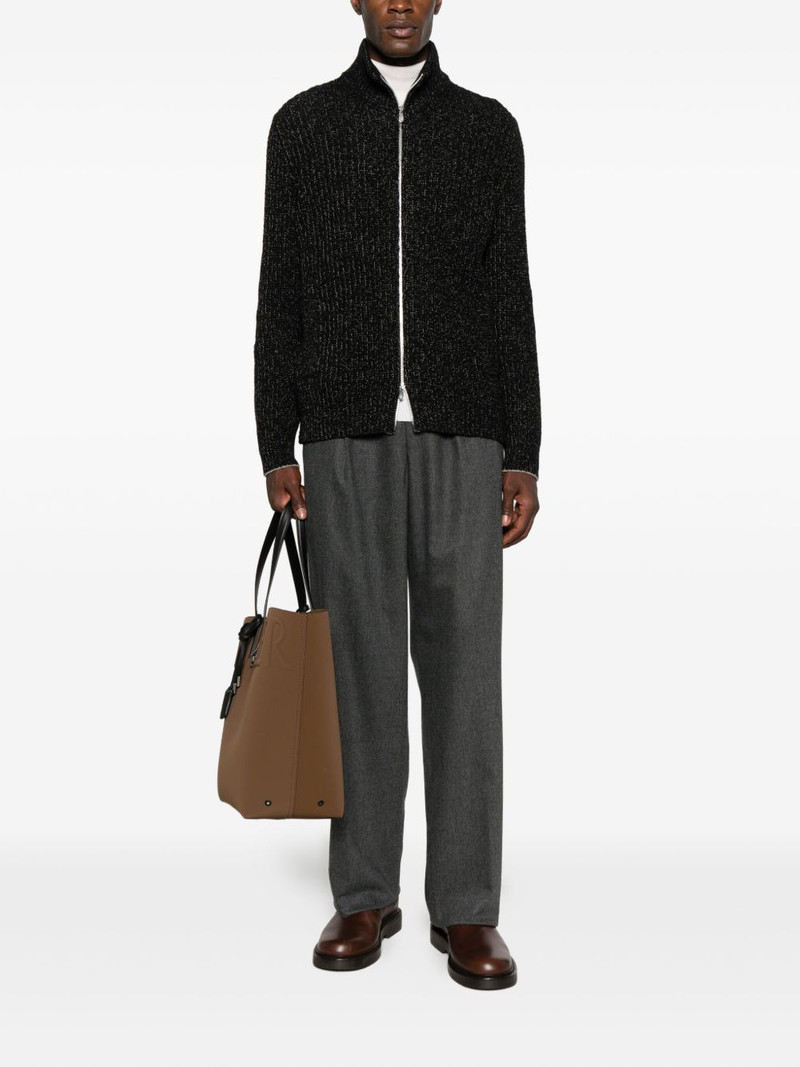 Brunello Cucinelli long-sleeved zip-up cardigan outlook