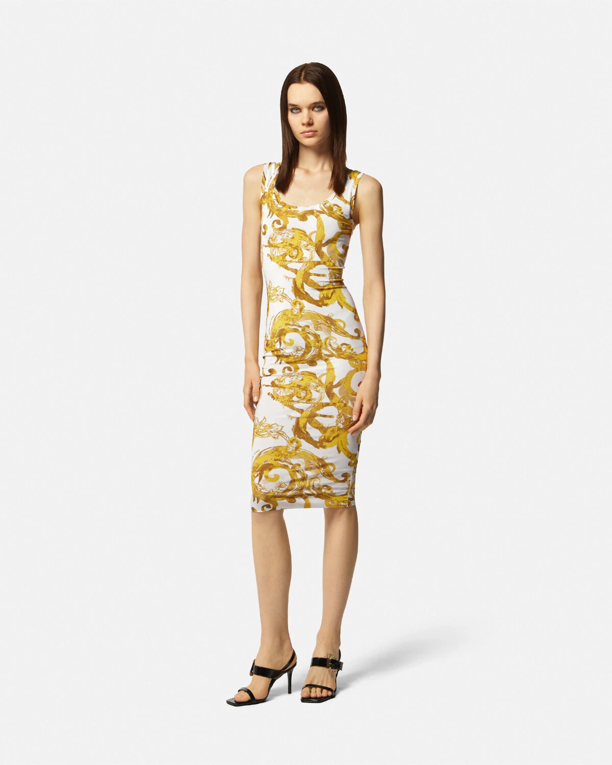Watercolour Couture Midi Dress - 2