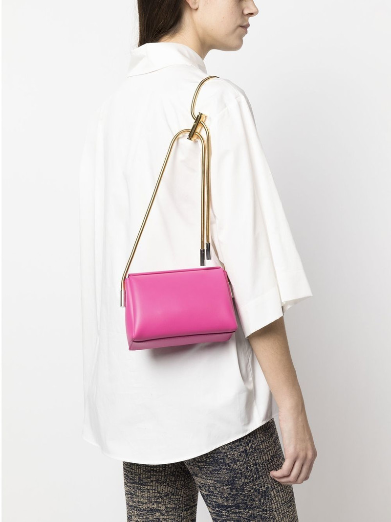 Marni round snake chain leather shoulder bag outlook