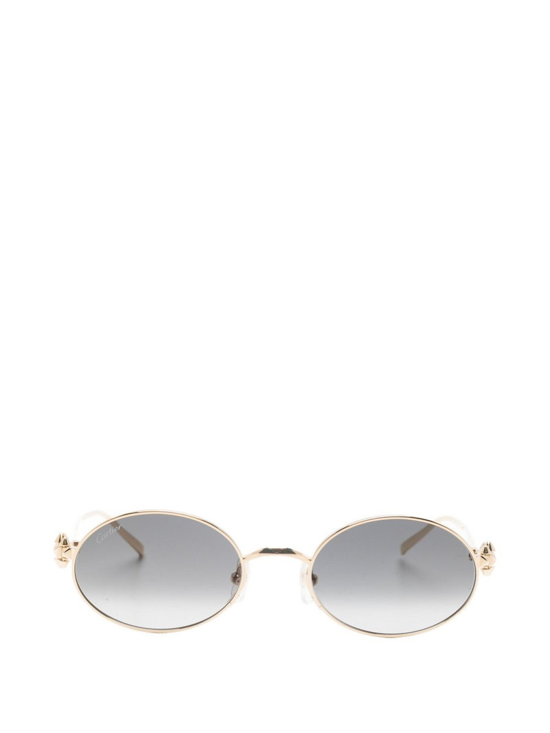 oval-frame sunglasses 1