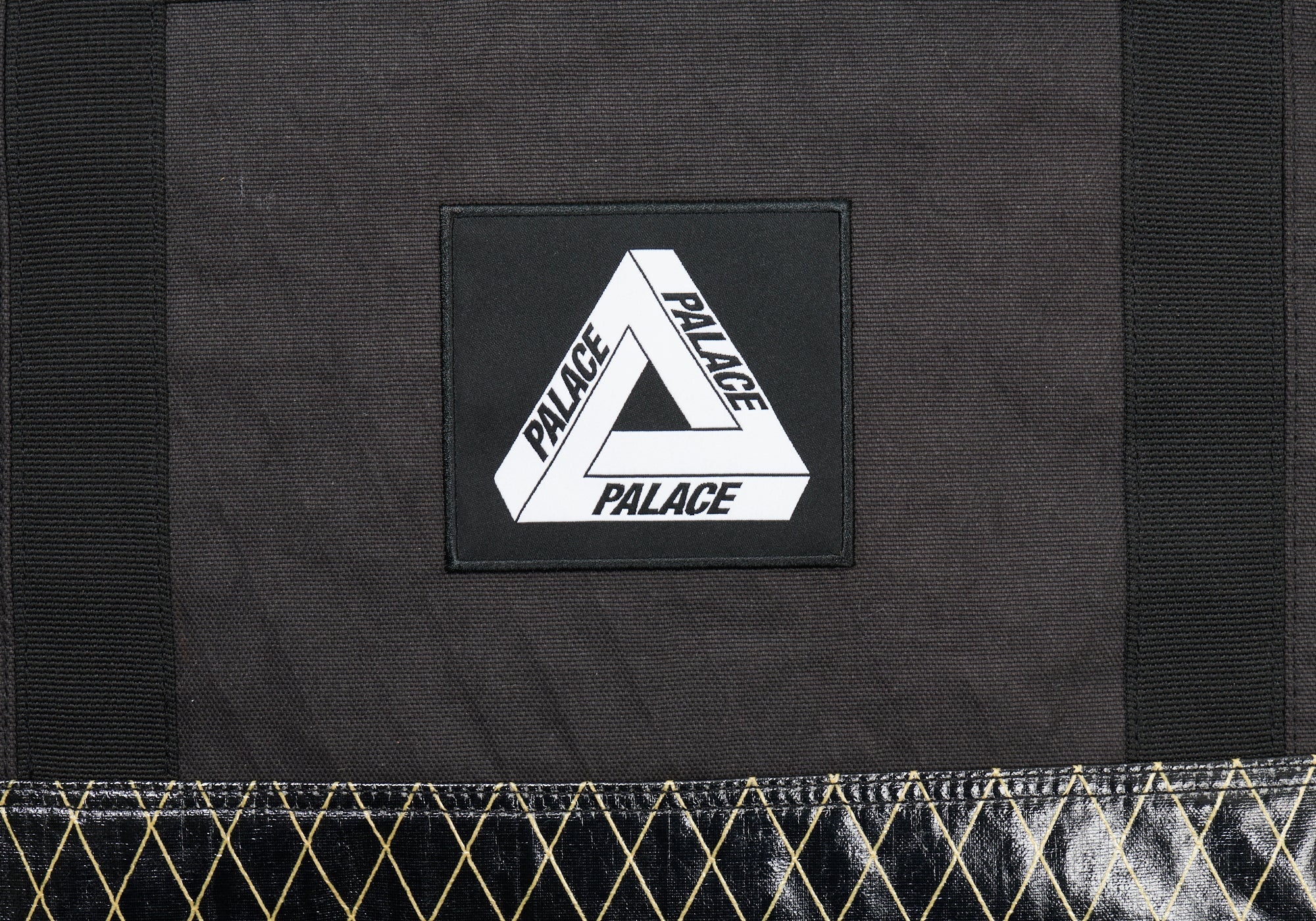 PALACE X-PAC COTTON CANVAS SHOPPER BAG BLACK - 4
