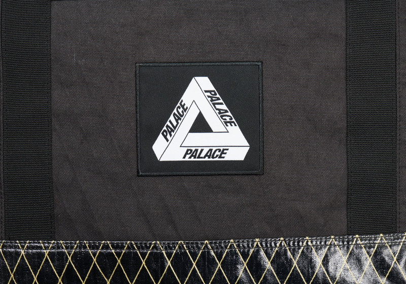 PALACE X-PAC COTTON CANVAS SHOPPER BAG BLACK 4