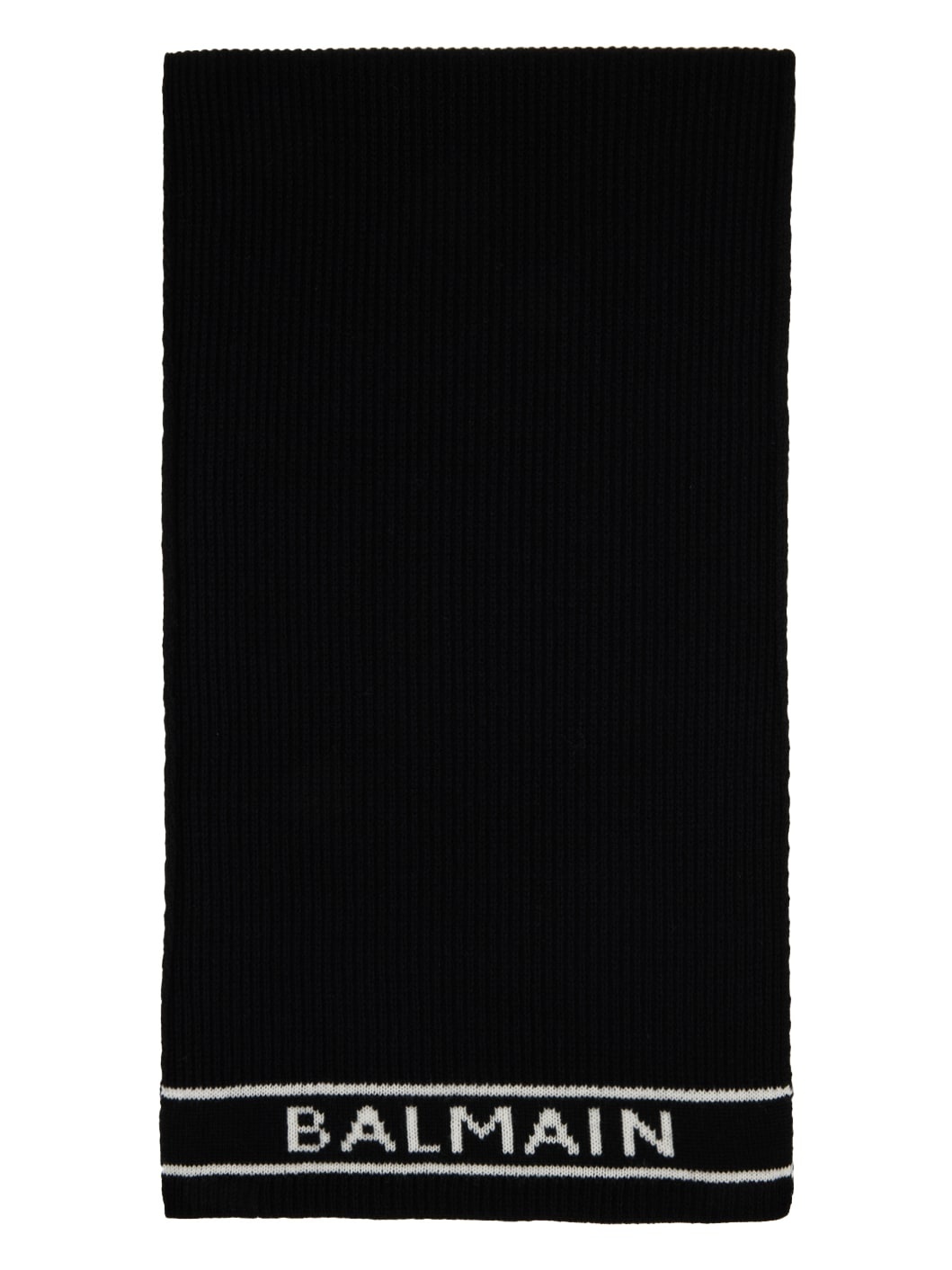 Black Logo Scarf - 1