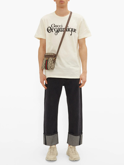 GUCCI Logo-print cotton-jersey T-shirt outlook