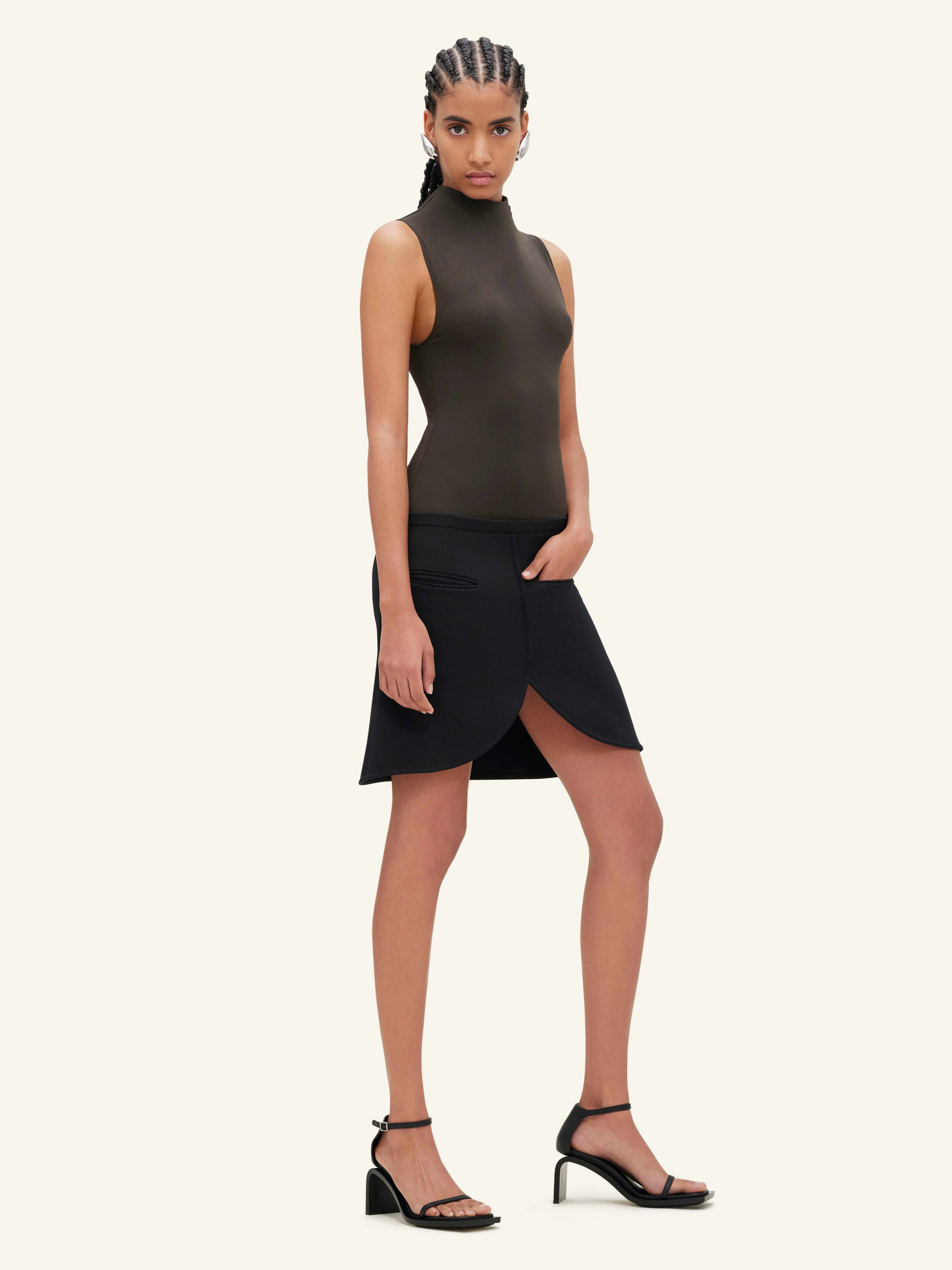 ELLIPSE HERITAGE CREPE MINI SKIRT - 3