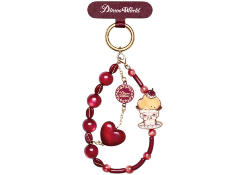 Pop Mart DIMOO Crush On Coffee Series Caramel Hug Phone Charm - 1