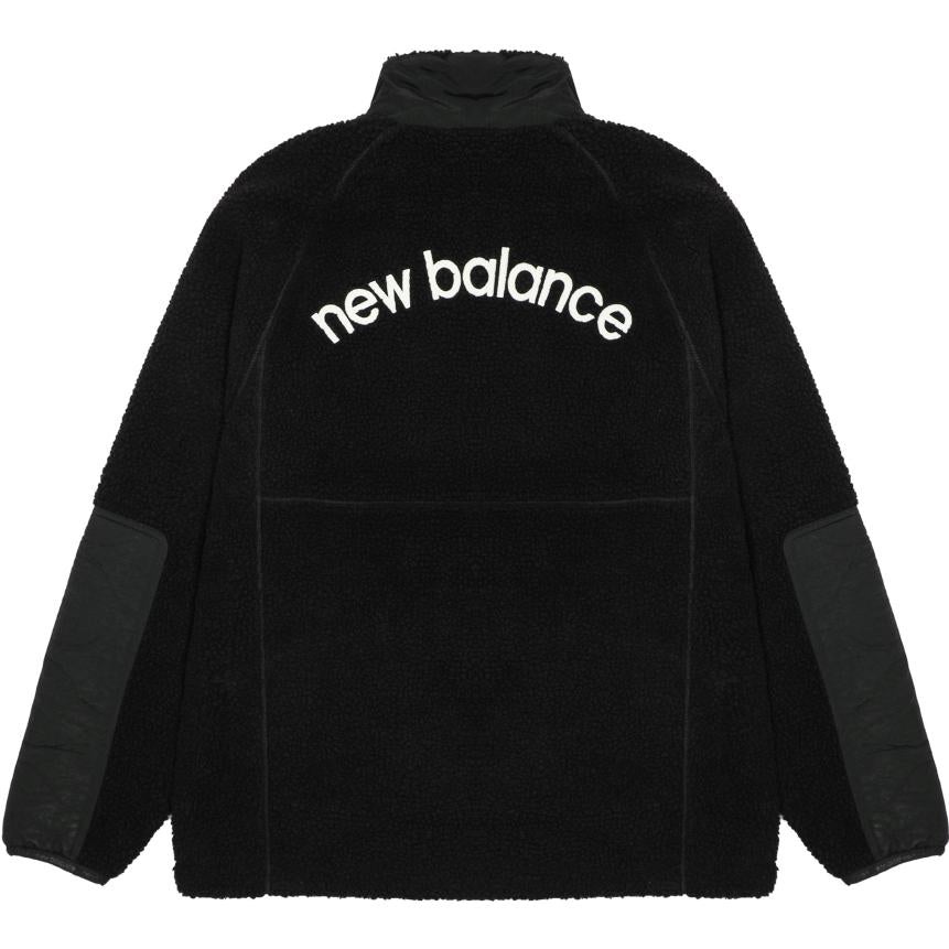 New Balance Lifestyle Cotton Warm Coat 'Black White' AMJ23326-BK - 2