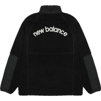 New Balance New Balance Lifestyle Cotton Warm Coat 'Black White' AMJ23326-BK outlook