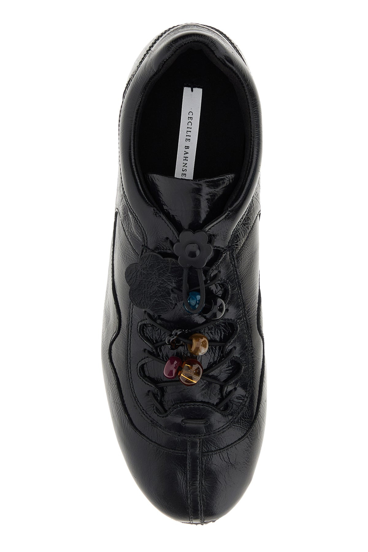 Black leather Blaise sneakers - 4