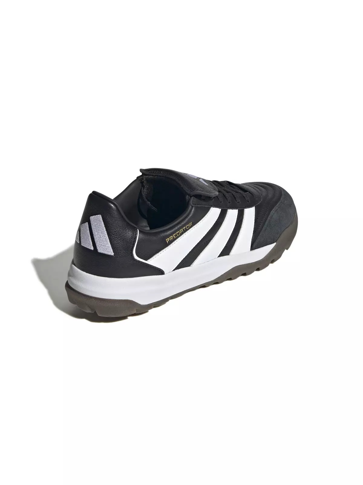 Predator Trainers Turf "Core Black/Ftwr White/Gold Metallic" Unisex Soccer Shoe - 4