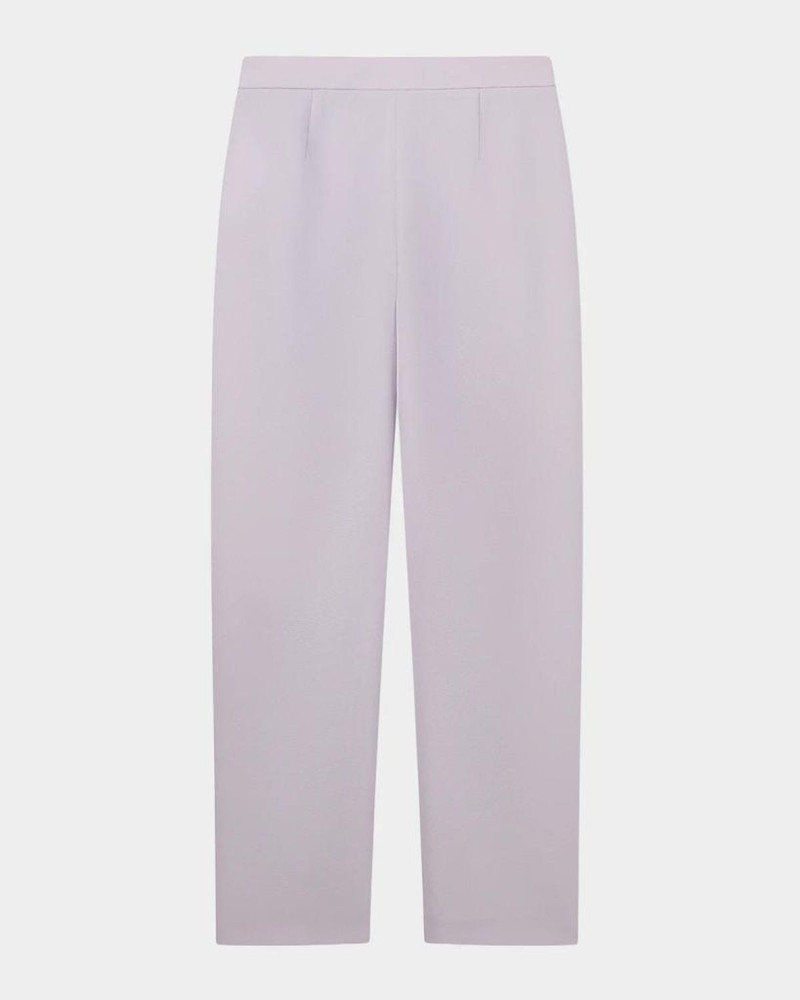 Pleated Tapered Pique Trousers 3