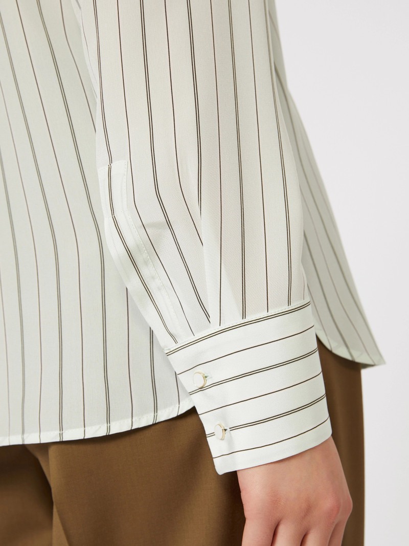 FLIRT Printed crepe de chine shirt - GREEN 5