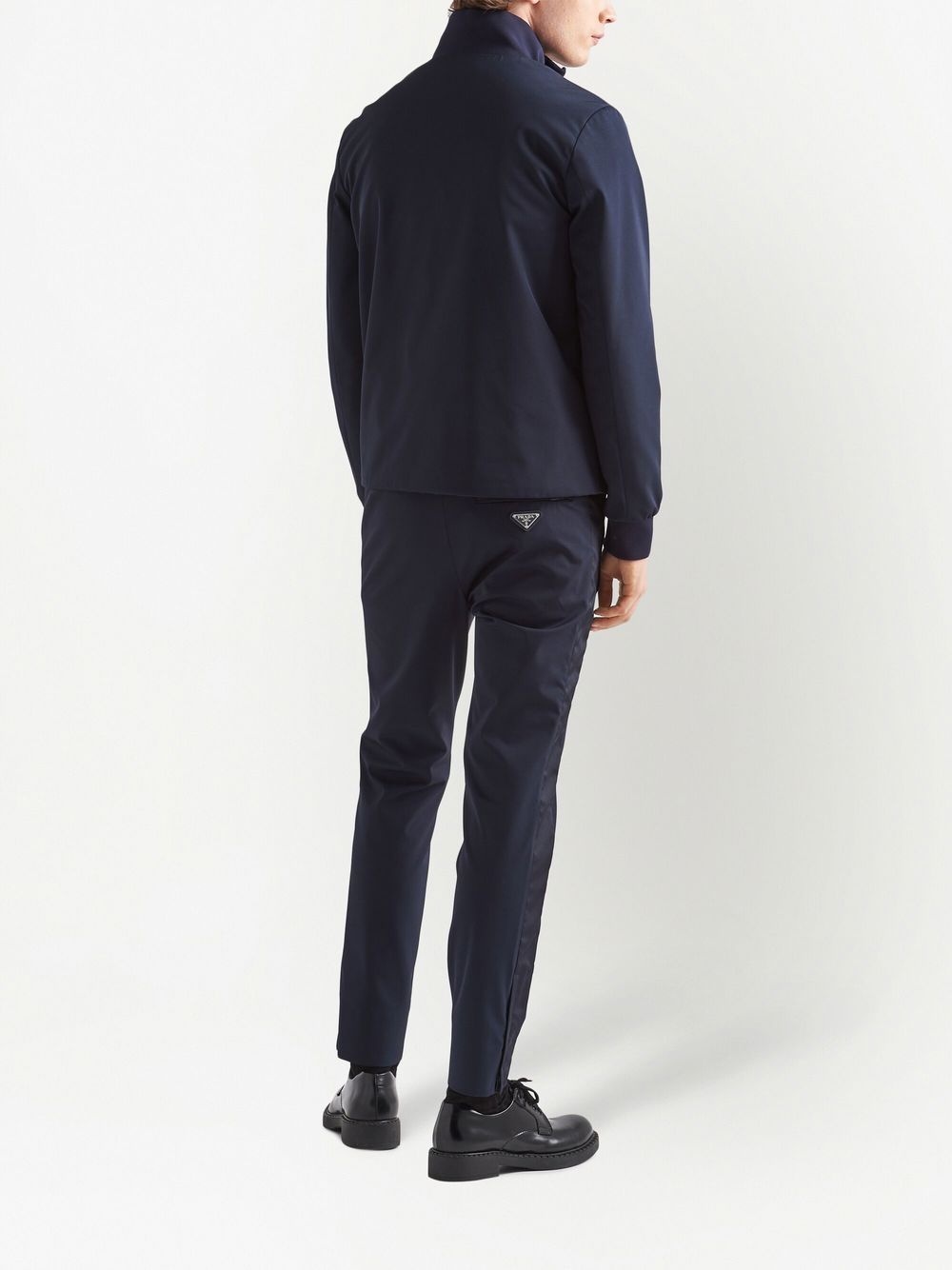 triangle-logo zip-up jacket - 3