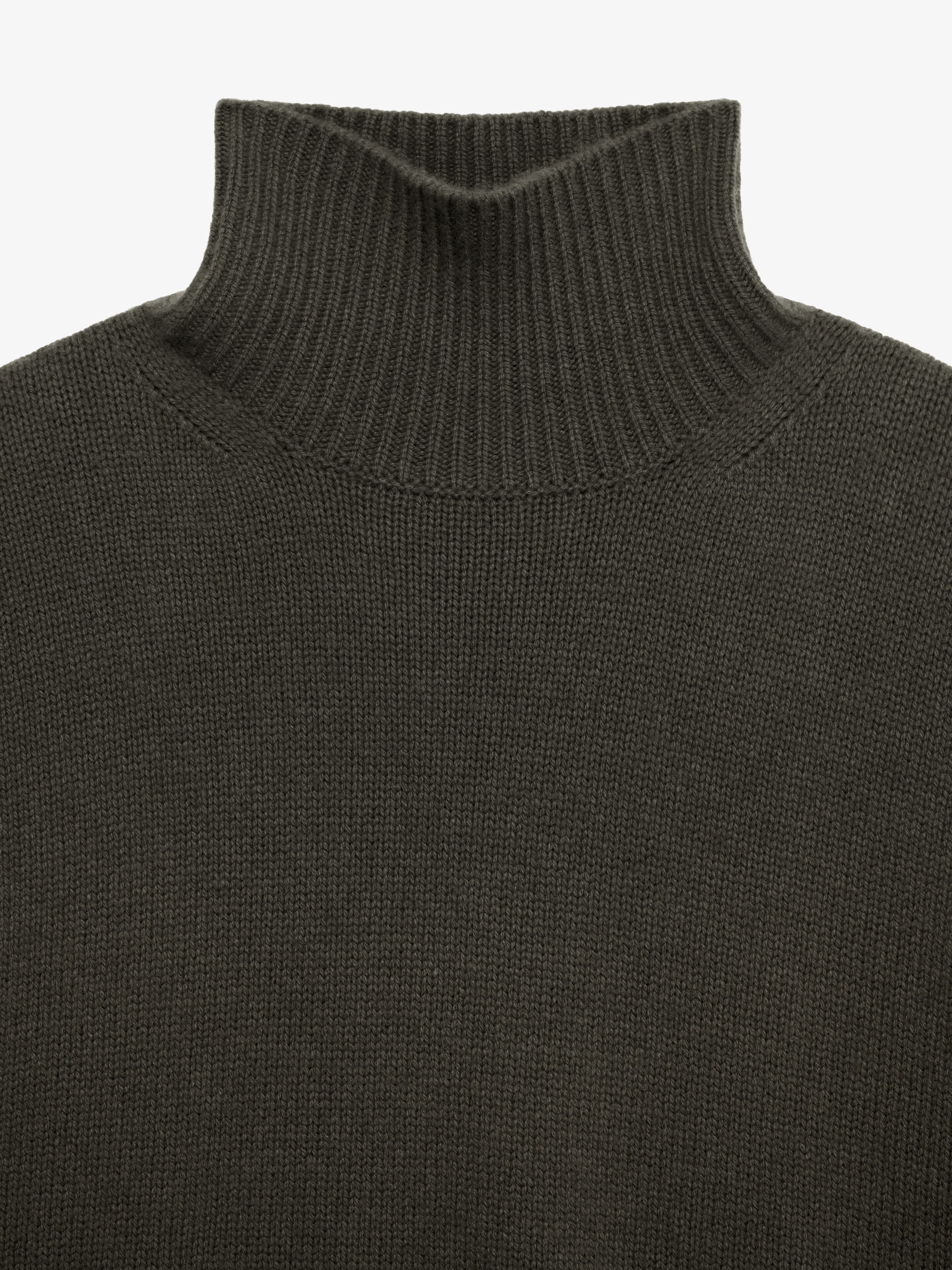 OVERSIZED TURTLENECK SWEATER IN CASHMERE - 5