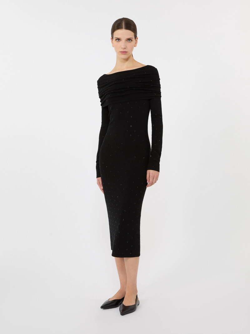Max Mara Wool yarn dress - BLACK outlook