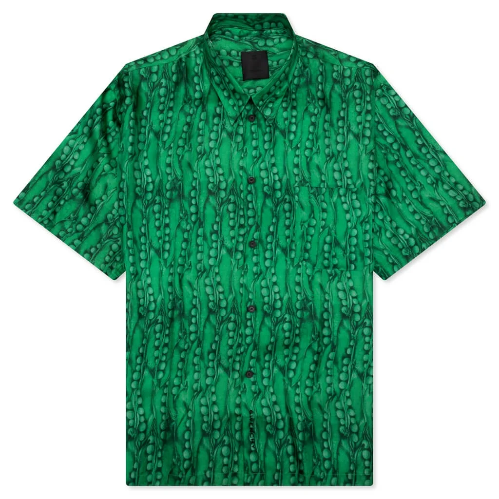 HAWAII SHIRT W/ FRONT POCKET - GREEN - 1