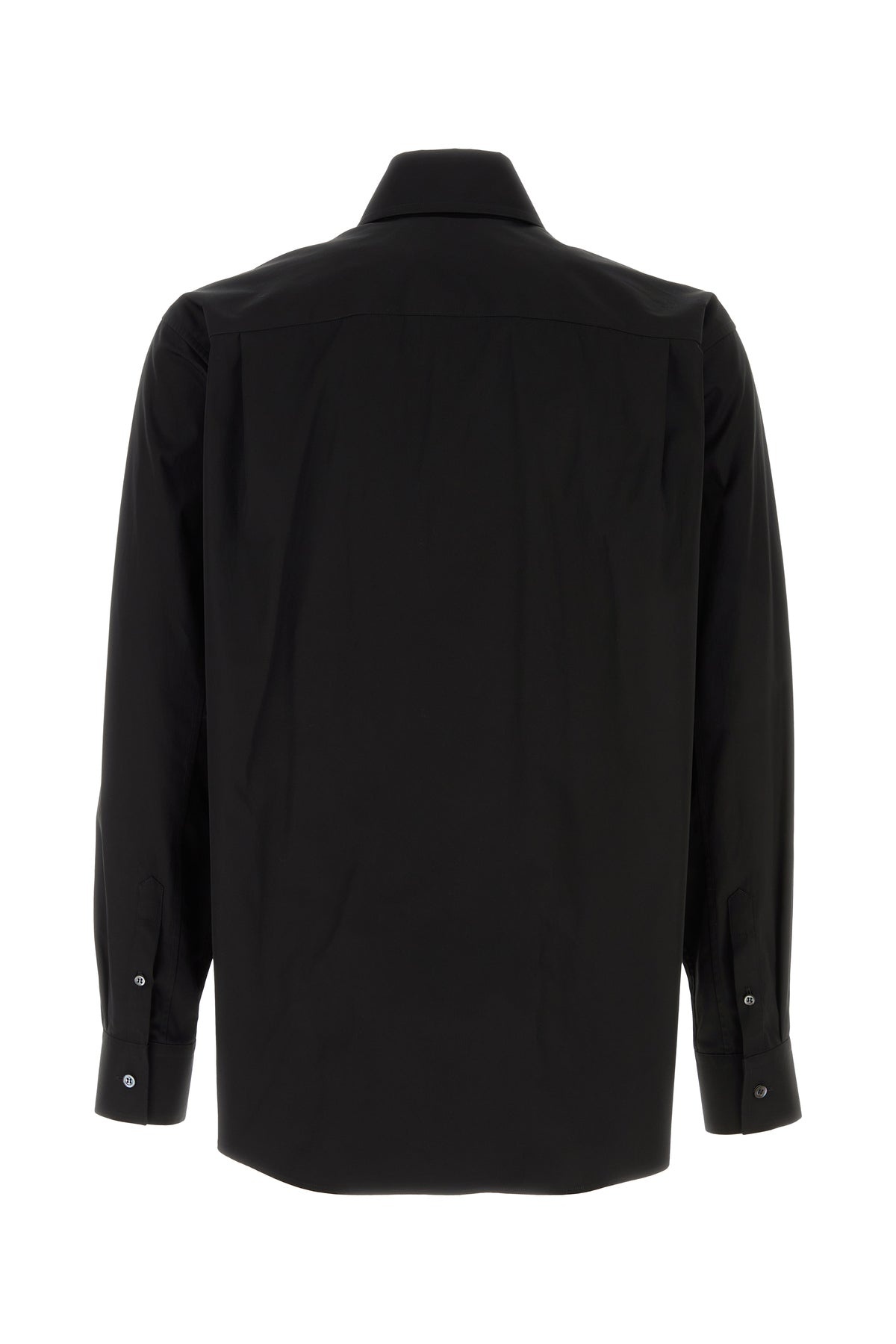 Black poplin shirt - 2