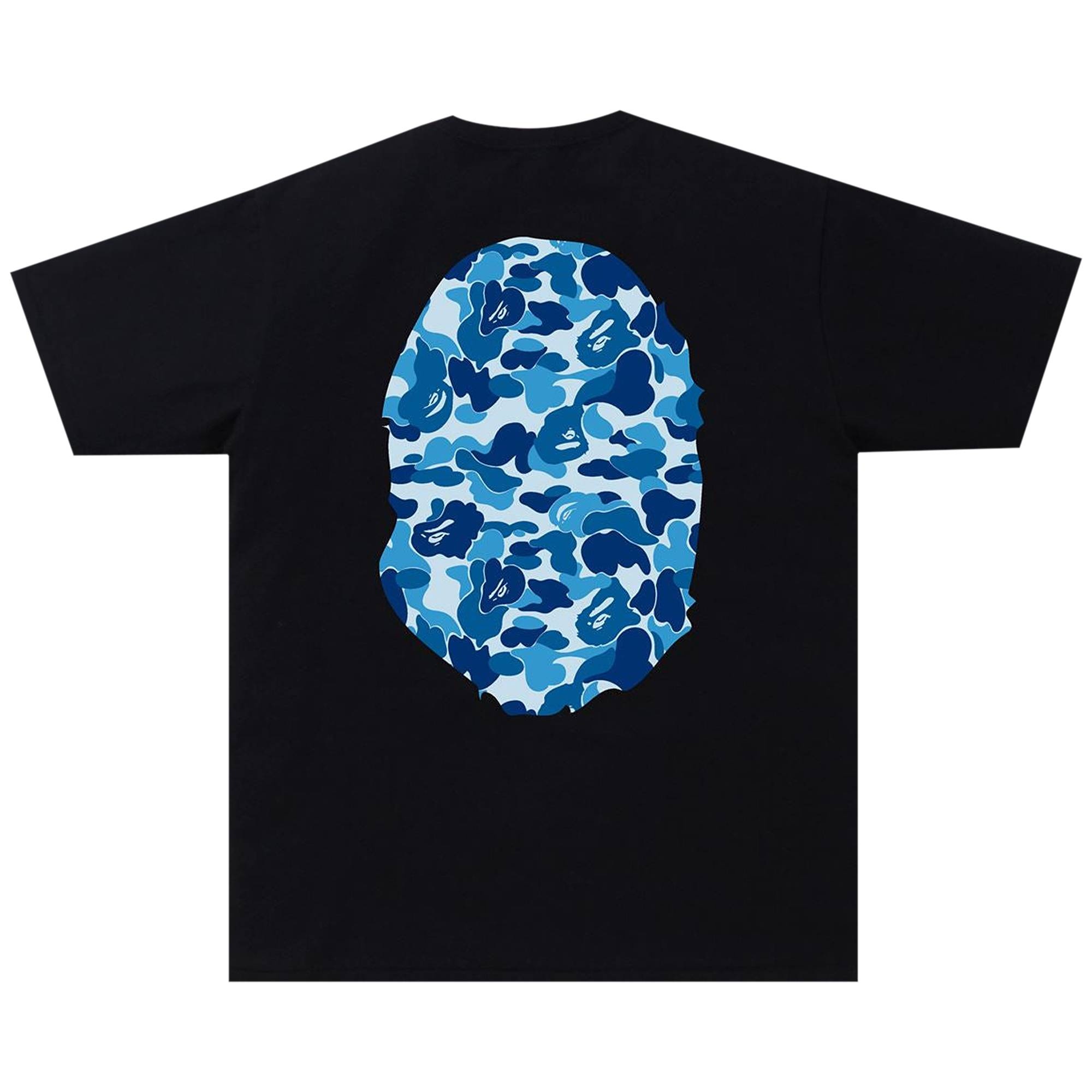 BAPE ABC Camo Big Ape Head Tee 'Black/Blue' - 2