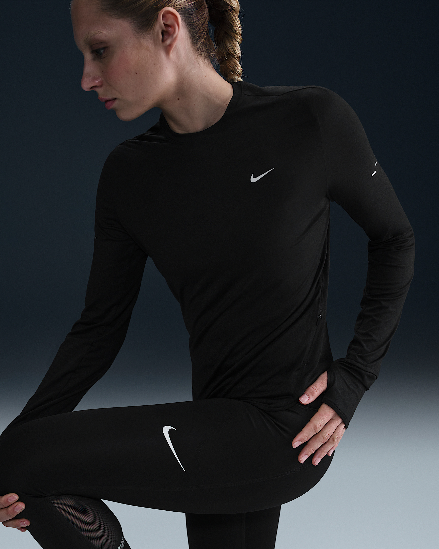 Nike Swift Women's Dri-FIT UV Long-Sleeve Crew-Neck Running Top - 3