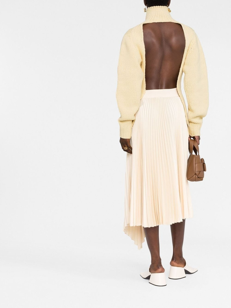 open back high-neck jumper 6