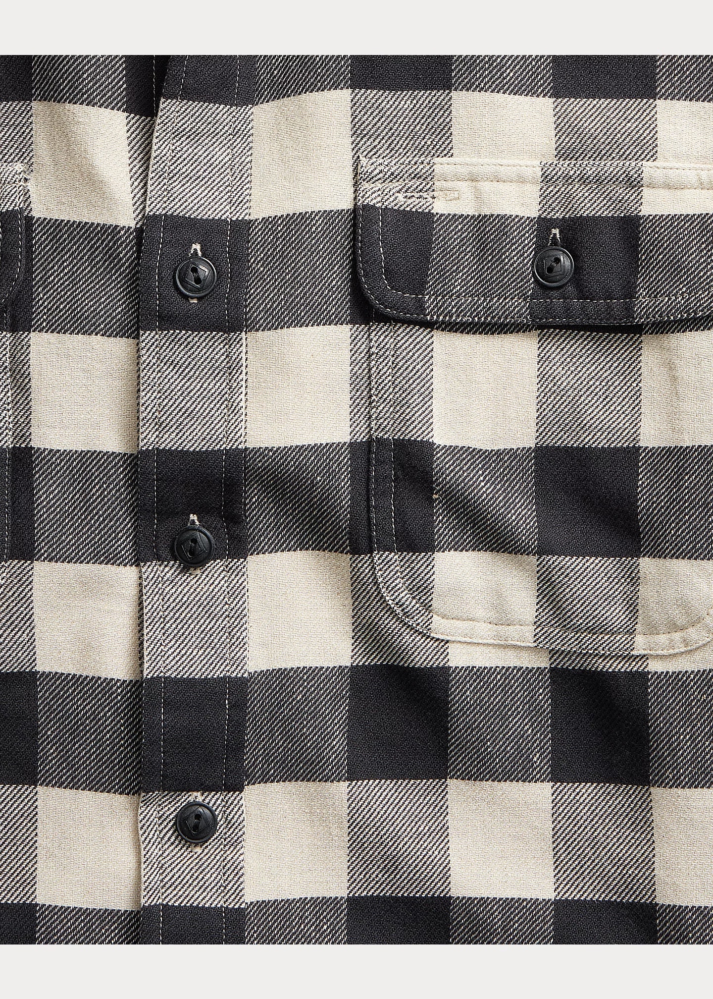 RRL by Ralph Lauren Buffalo Check Twill Workshirt | REVERSIBLE