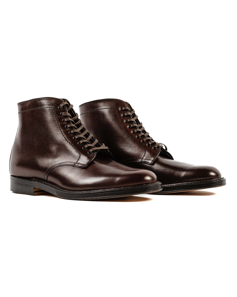 Alden Plain Toe Boot Dark Brown Calfskin G2804 outlook