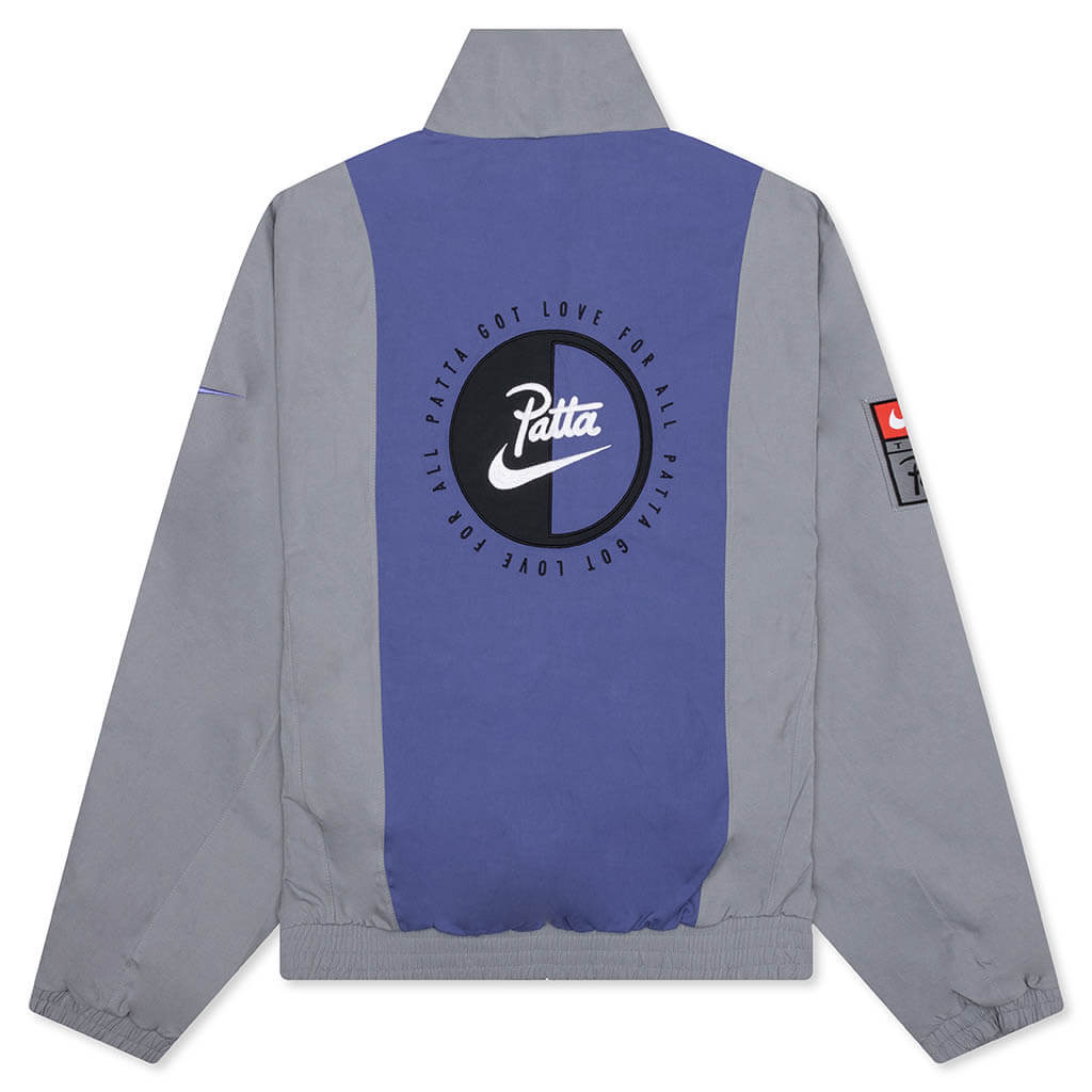 NIKE X PATTA TRACK JACKET - PARTICLE GREY/SAPPHIRE - 2