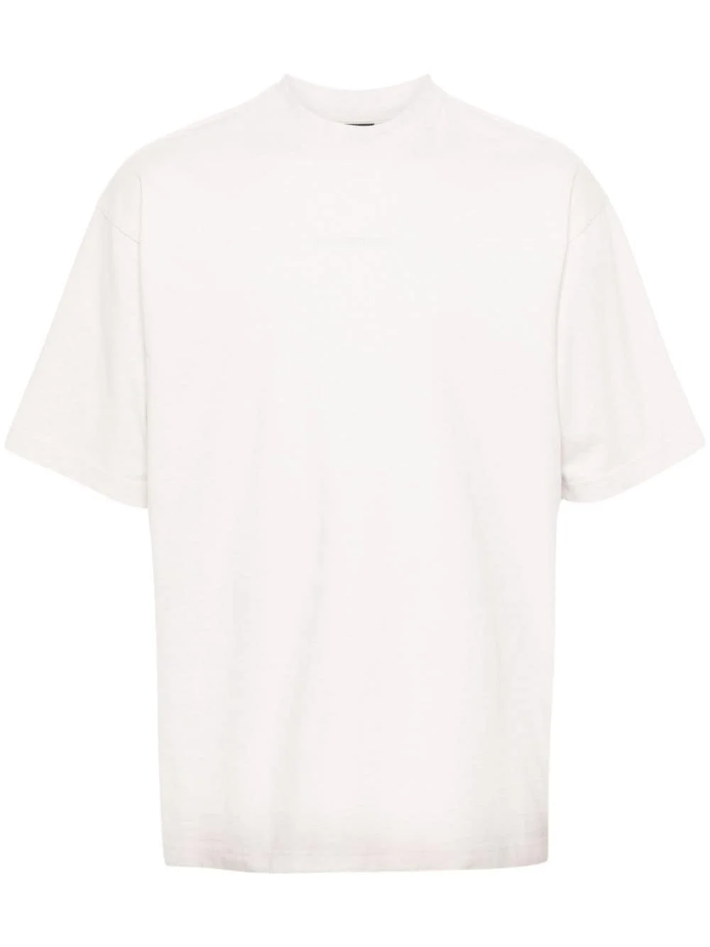 reflective-logo cotton T-shirt - 1