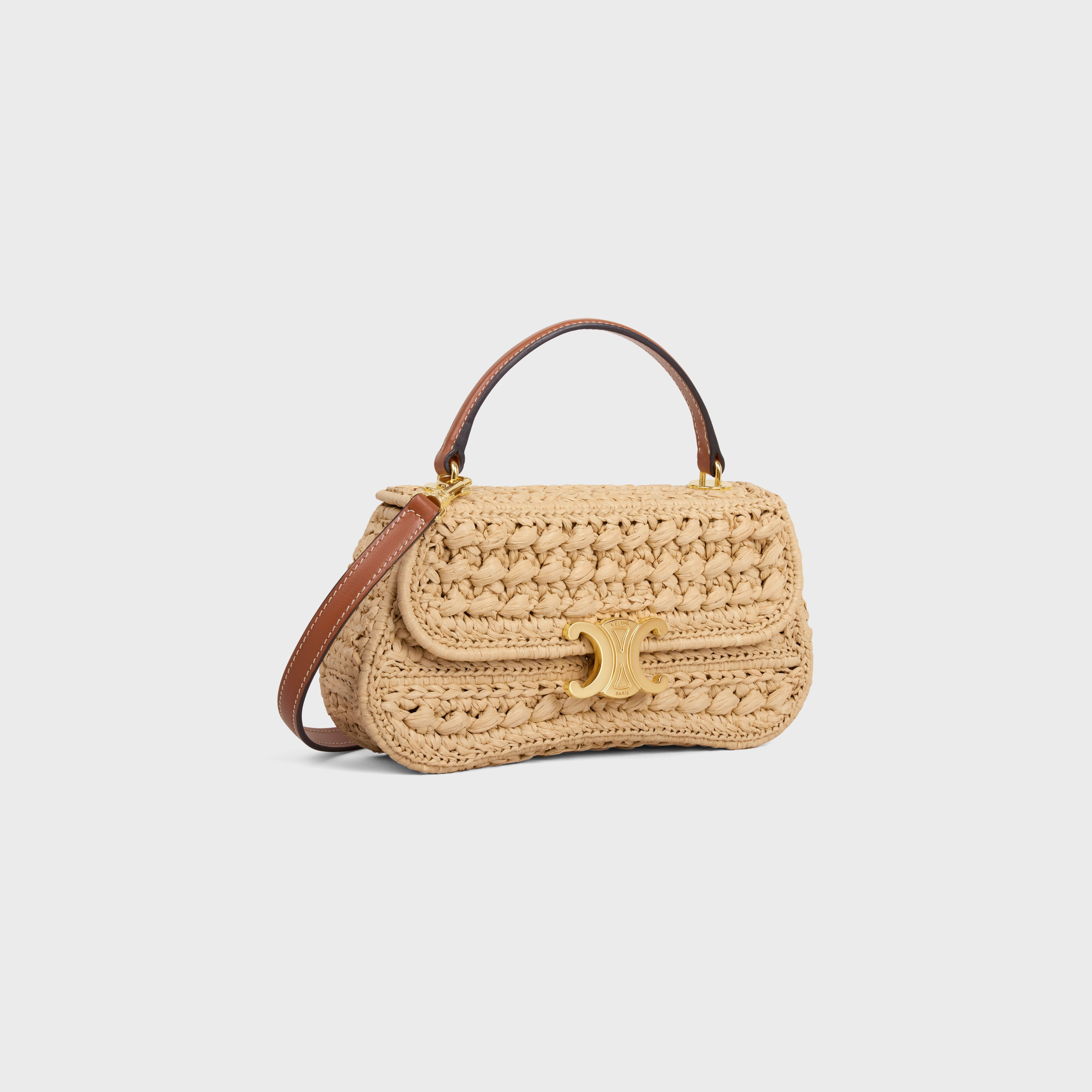 TEEN CELINE LOLA IN RAFFIA EFFECT TEXTILE - 2
