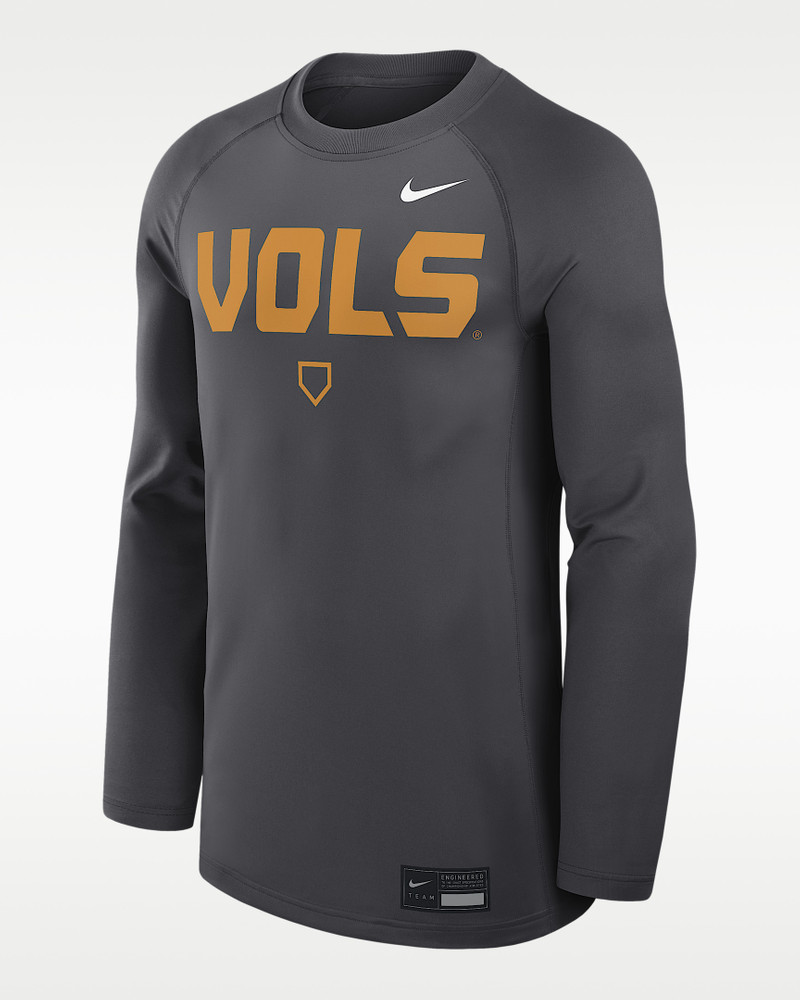 Tennessee Dugout Game Time Men's Nike Dri-FIT College Long-Sleeve T-Shirt 1