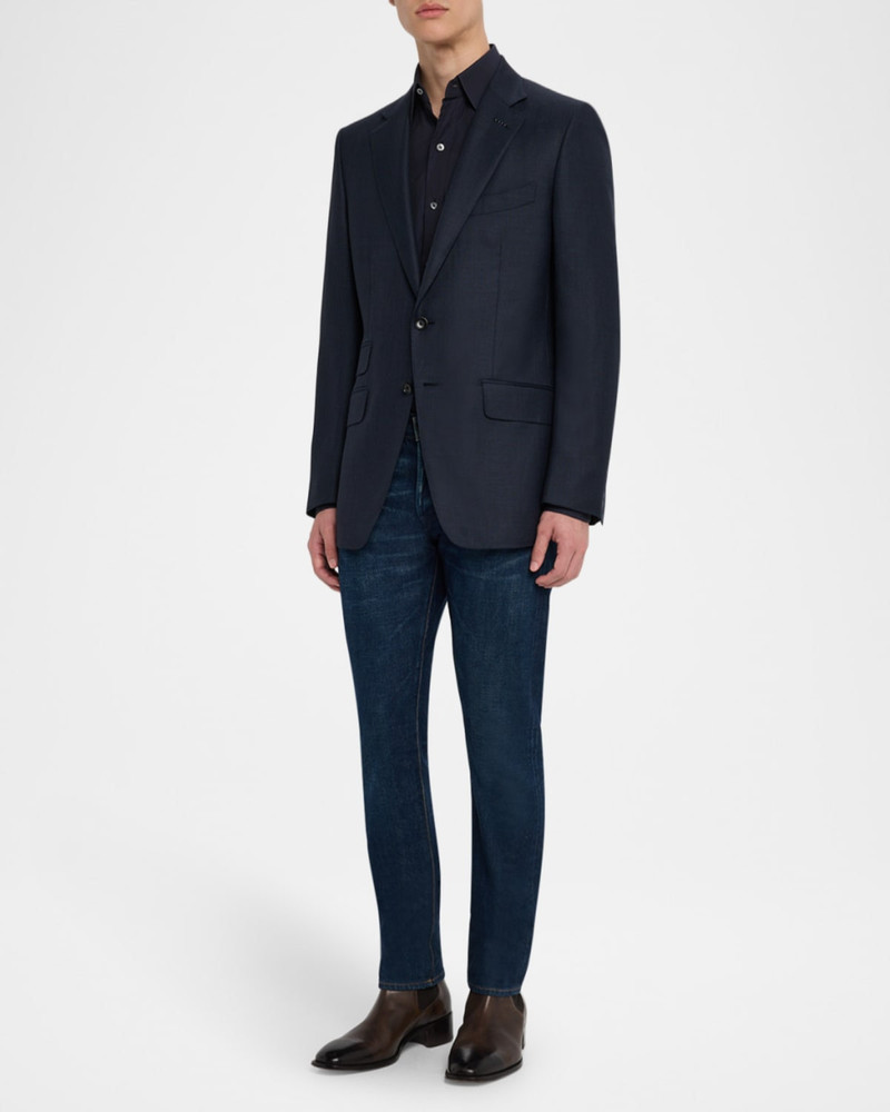 TOM FORD Men's O Connor Sharkskin Single-Breasted Sport Coat outlook