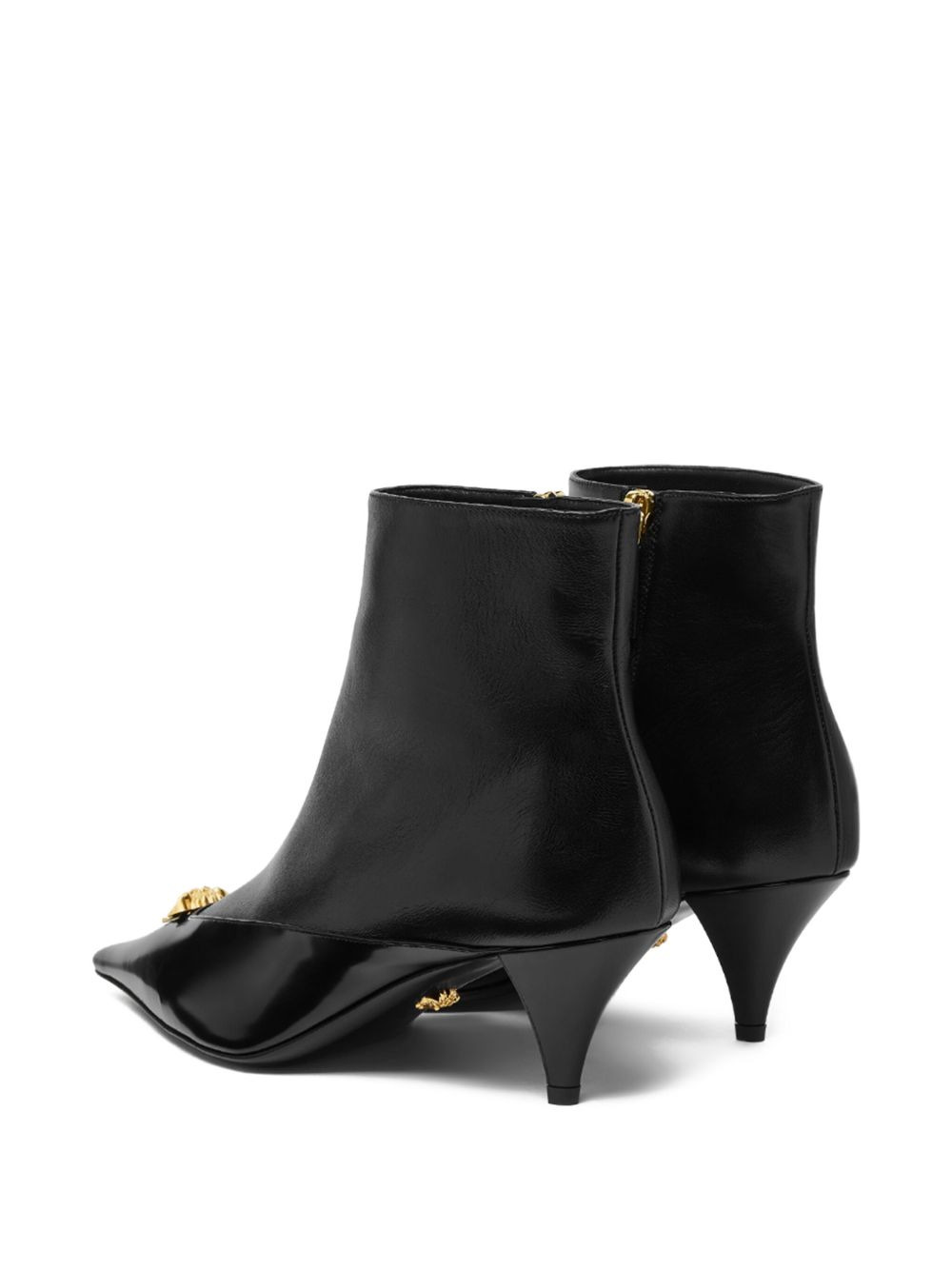 Medusa head pointed-toe boots - 2