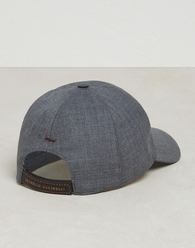 Brunello Cucinelli Virgin wool baseball cap with logo outlook