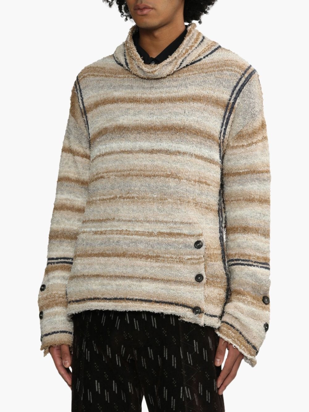 stripe-detailing jumper - 3