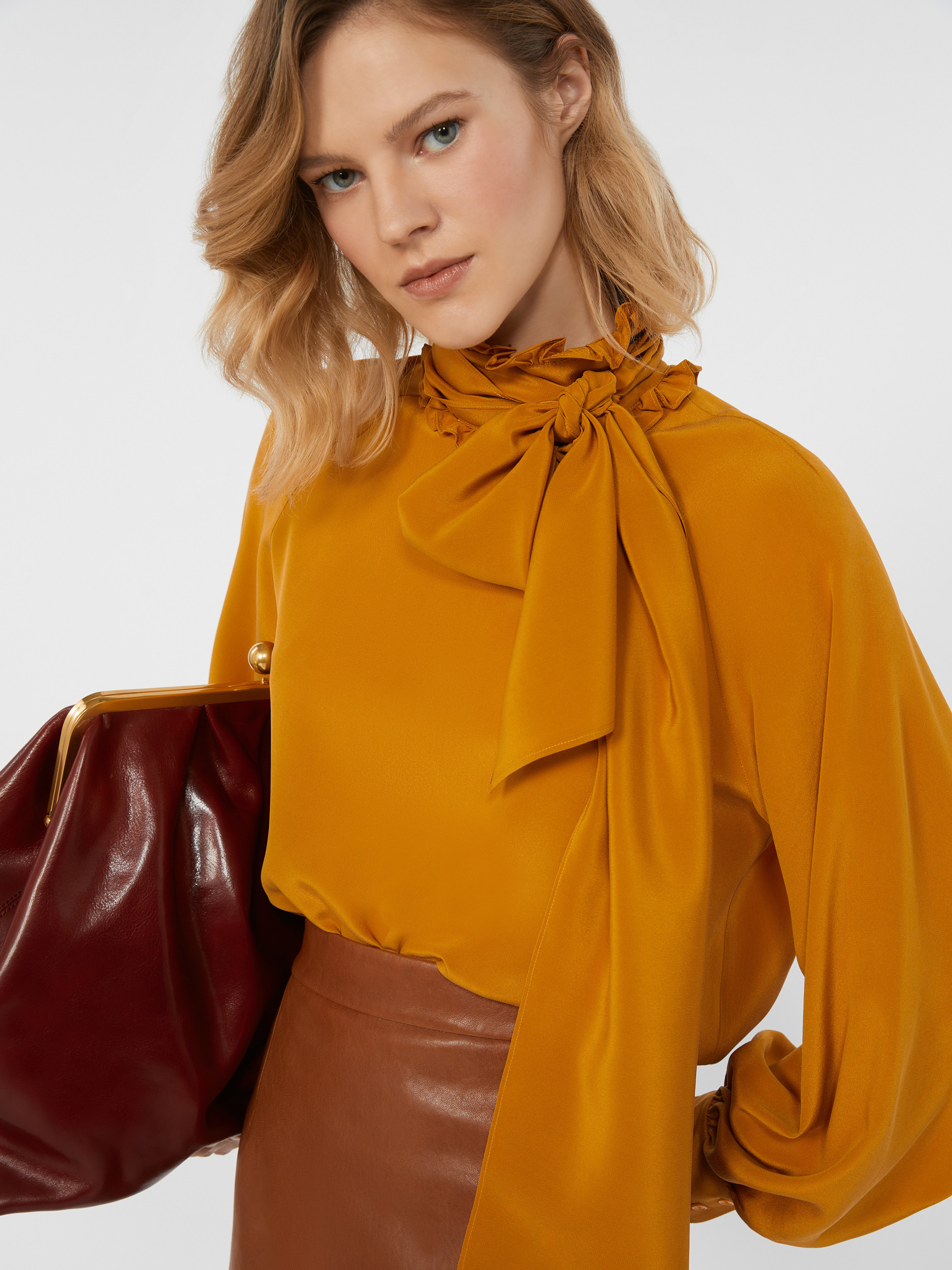 GUIDO Silk crepe de chine shirt - 5