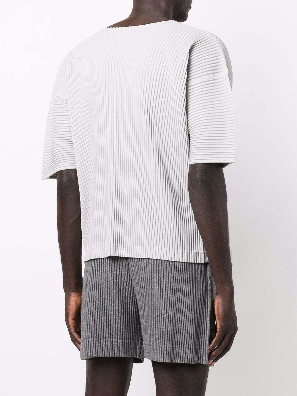 pleated short-sleeve top - 4