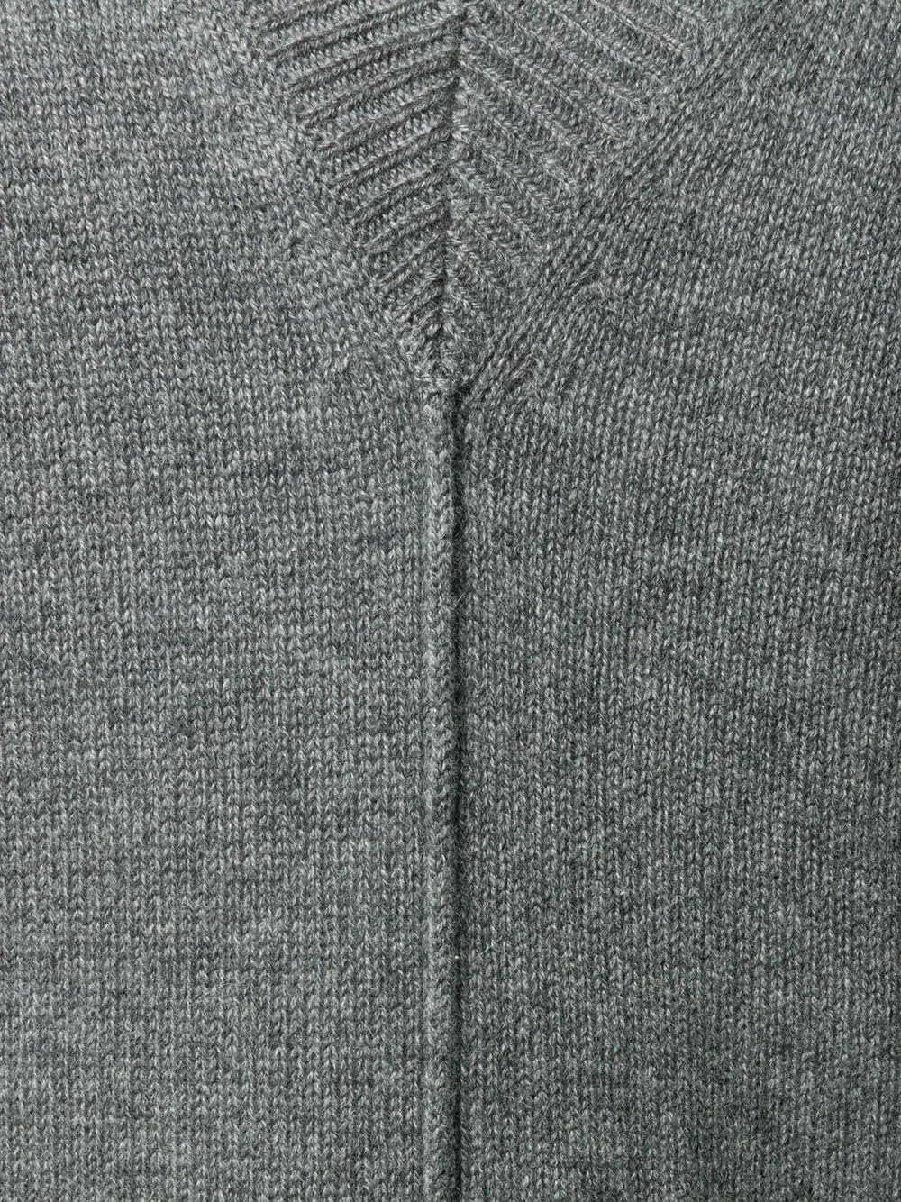 seam detail V-neck jumper - 5