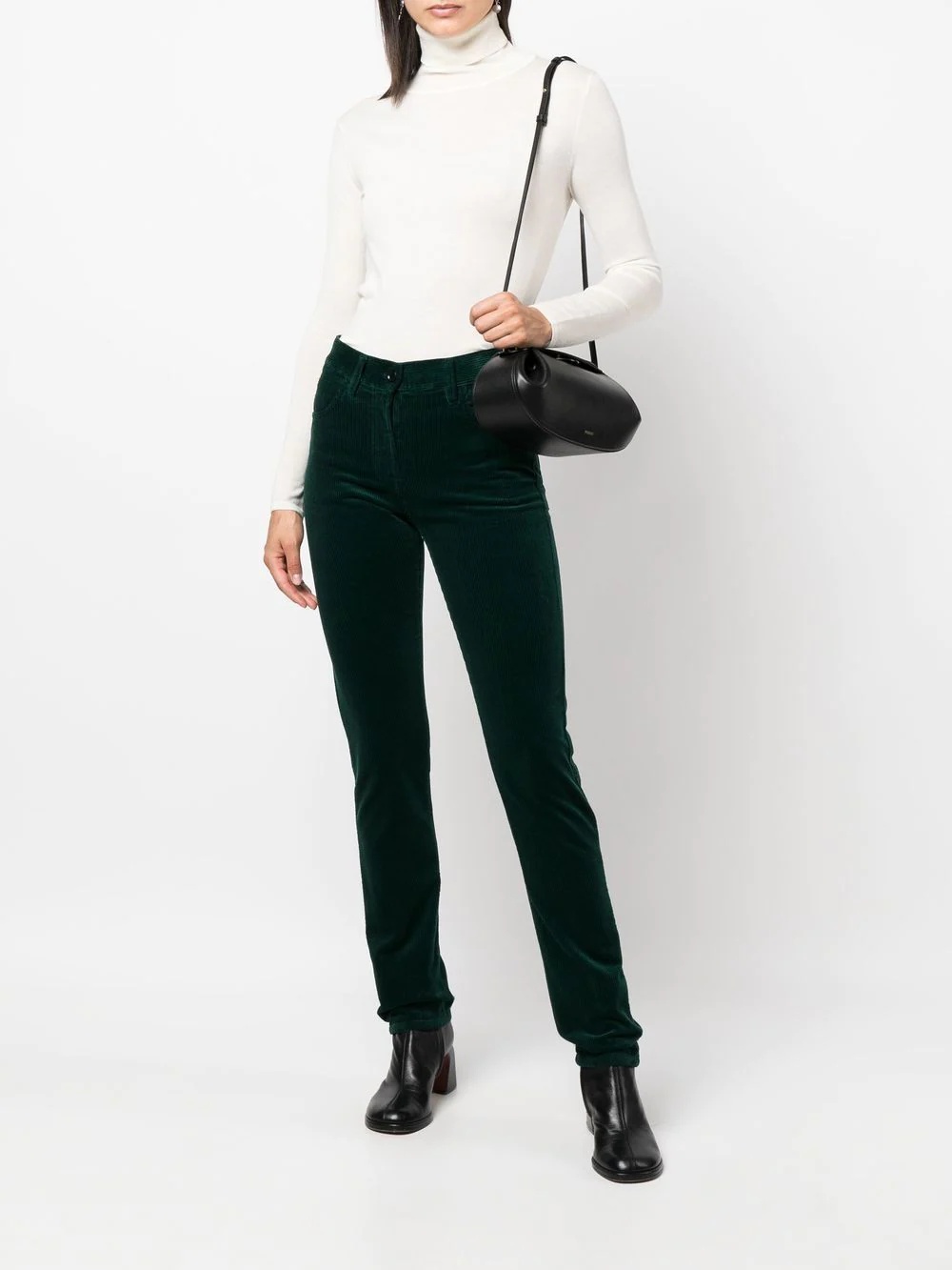 fine-knit roll-neck jumper - 2