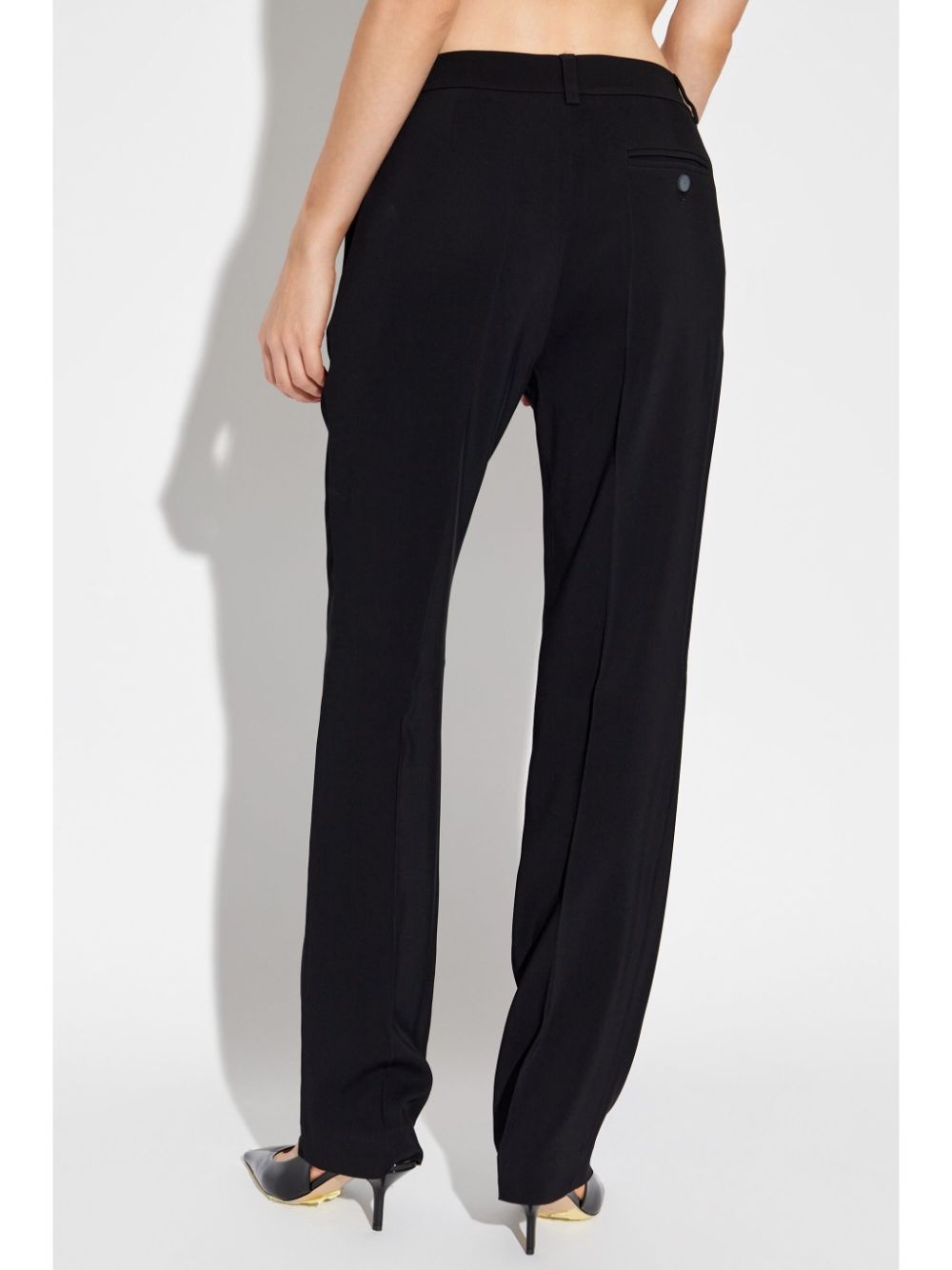 slim-legged tailored trousers - 4