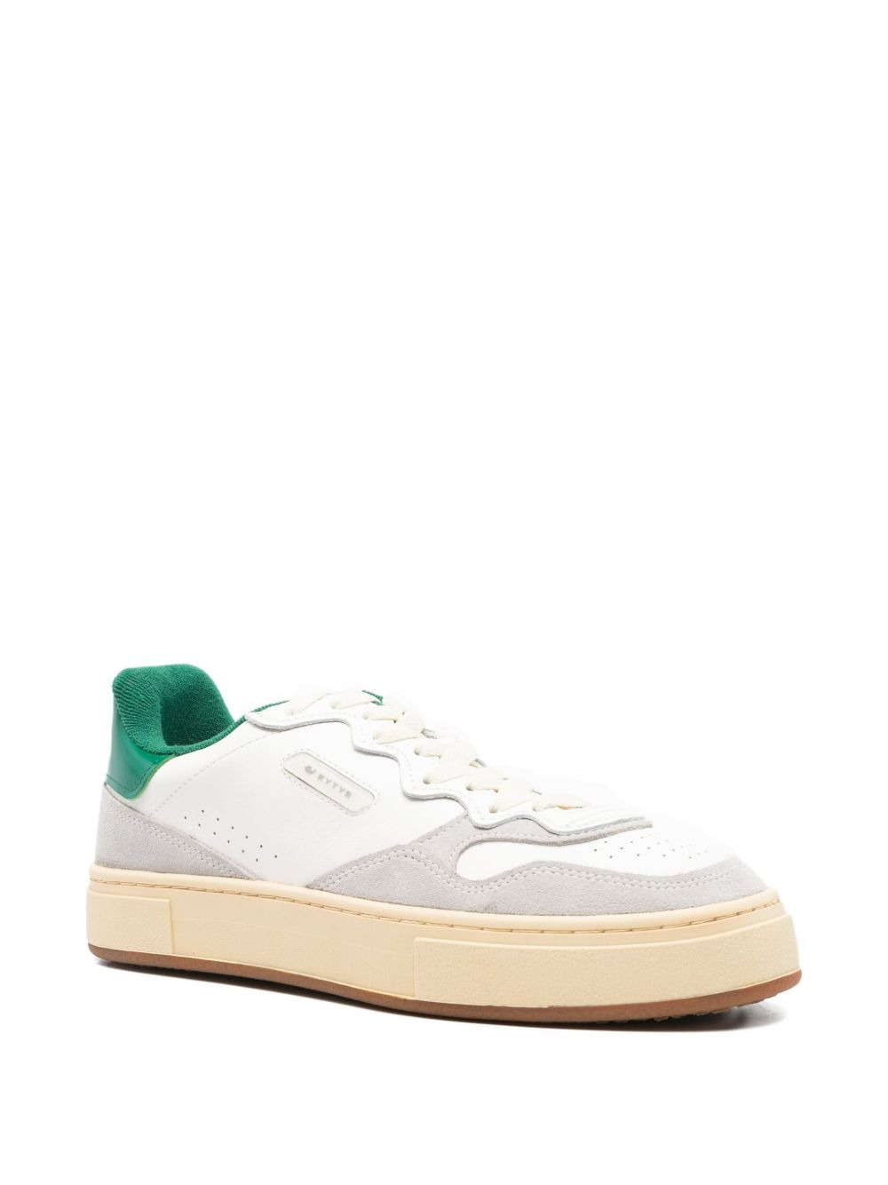 leather panelled sneakers - 2