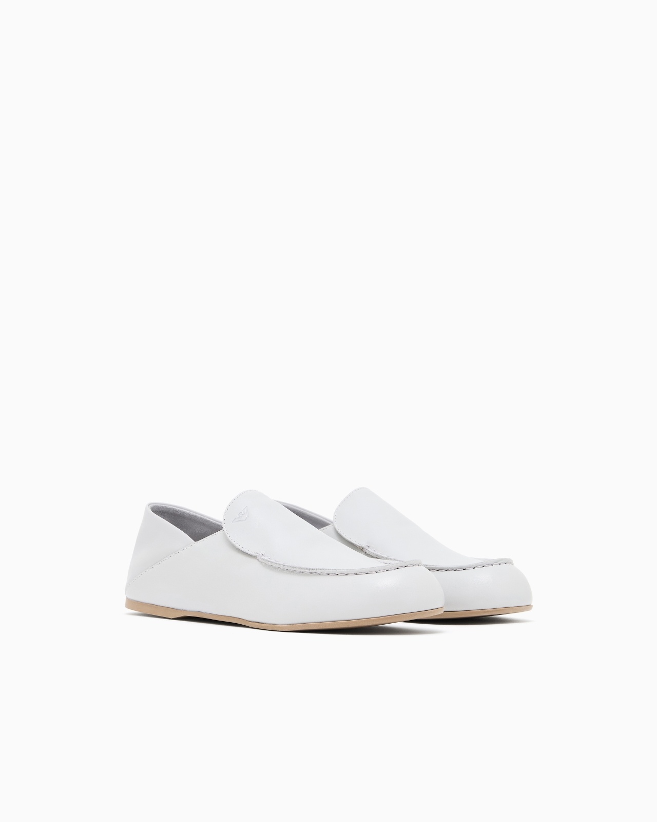 LEATHER MICRO EAGLE LOAFERS - 2