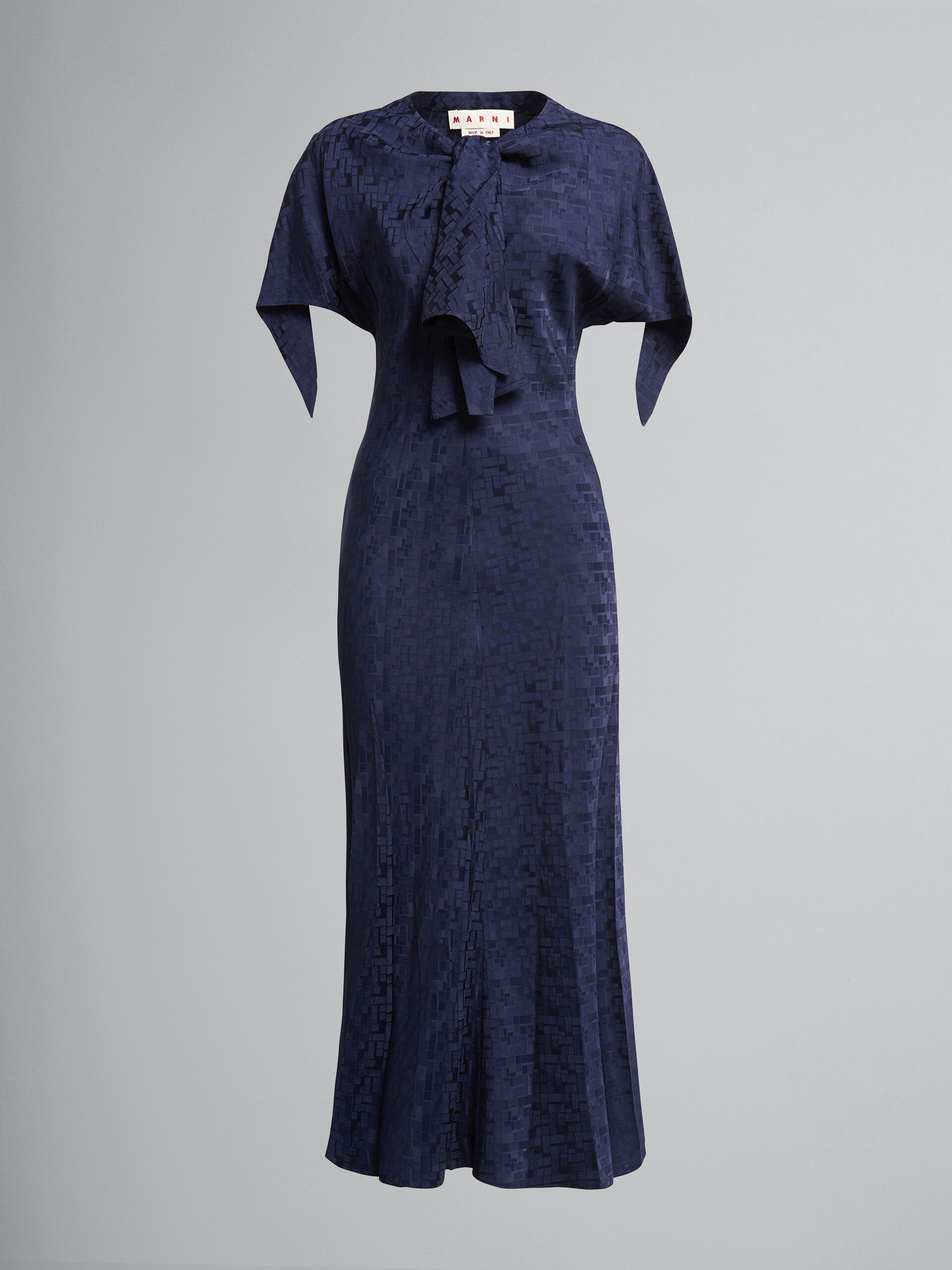 VISCOSE JACQUARD DRESS - 1