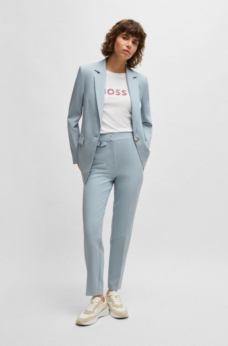 CREASE-FRONT CHINOS IN STRETCH SATIN 3