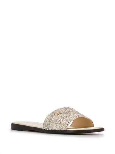 JIMMY CHOO Minea glitter sandals outlook