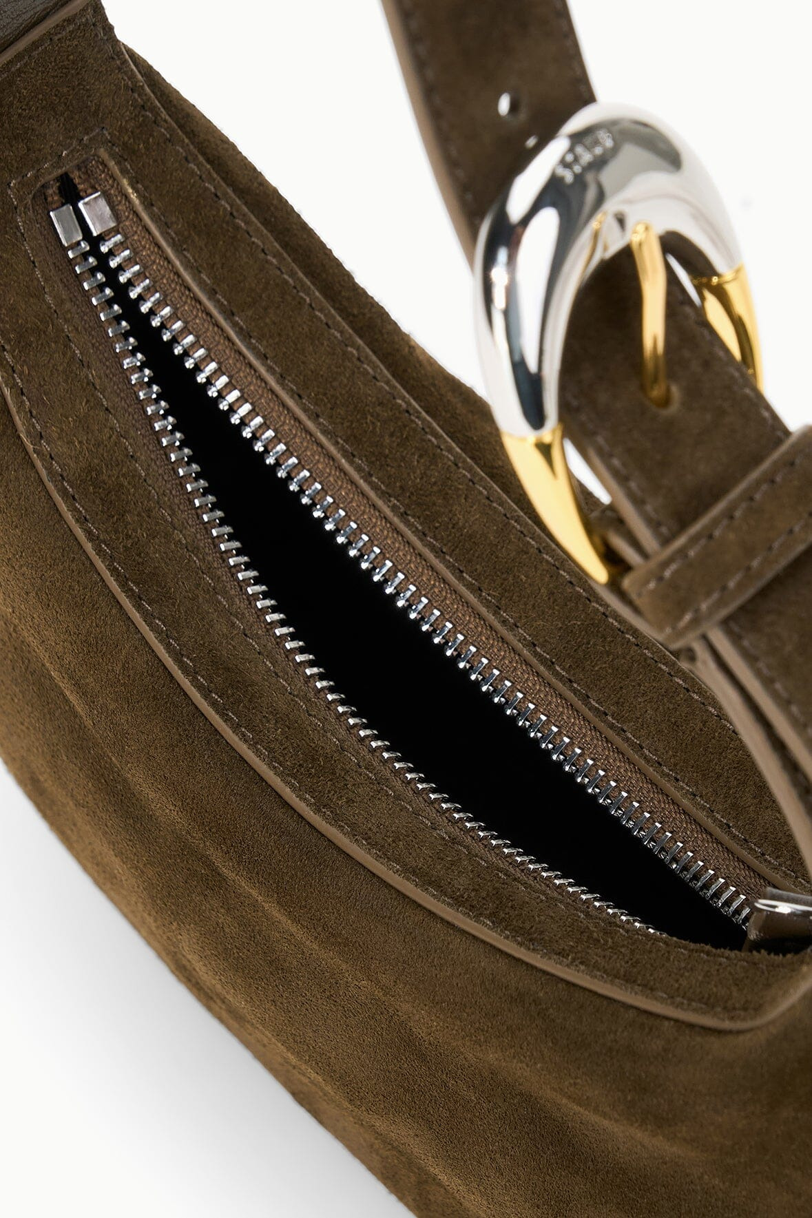STAUD OWEN BAG TRUFFLE SUEDE - 7