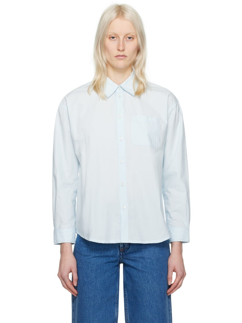 Blue 'Boyfriend Avec Logo' Shirt 1