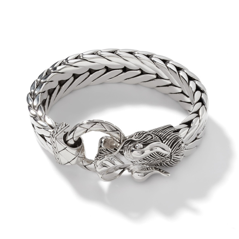 Naga Bracelet, Sterling Silver, 15MM 1